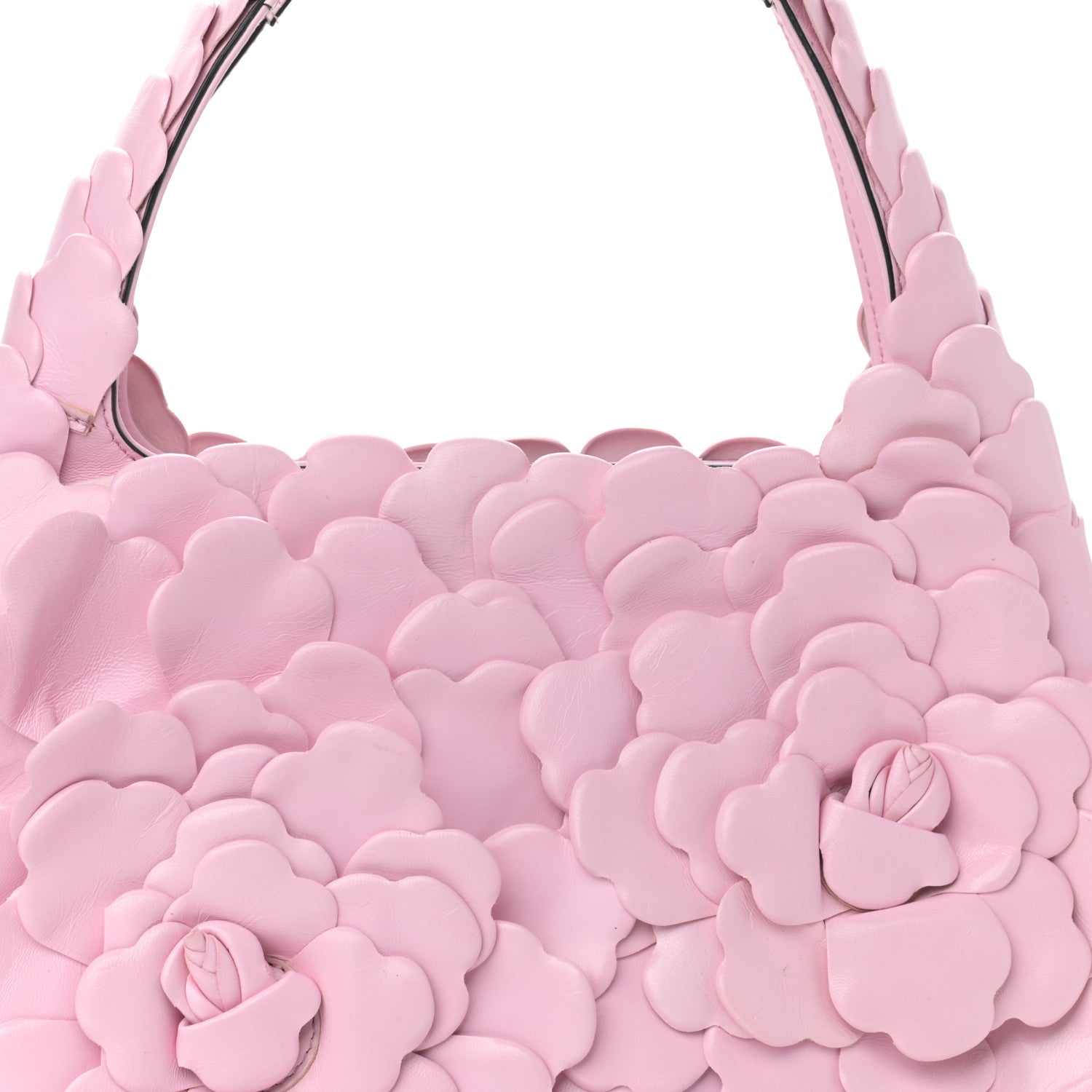 Valentino Garavani Nappa Atelier 03 Rose Edition Small Hobo Pink Borealis 7 of 10