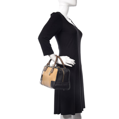 Loewe Calfskin Tri-Color Amazona 28 Bag Black Dark Beige 2 of 9