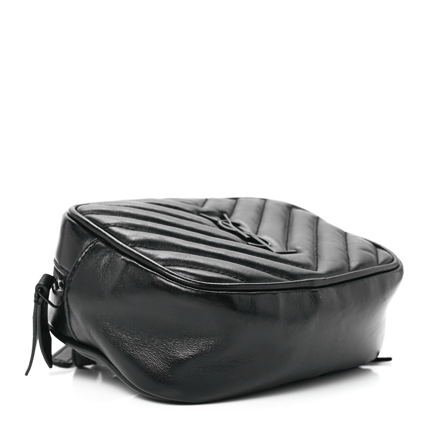 Calfskin Matelasse Monogram Lou Belt Bag Black