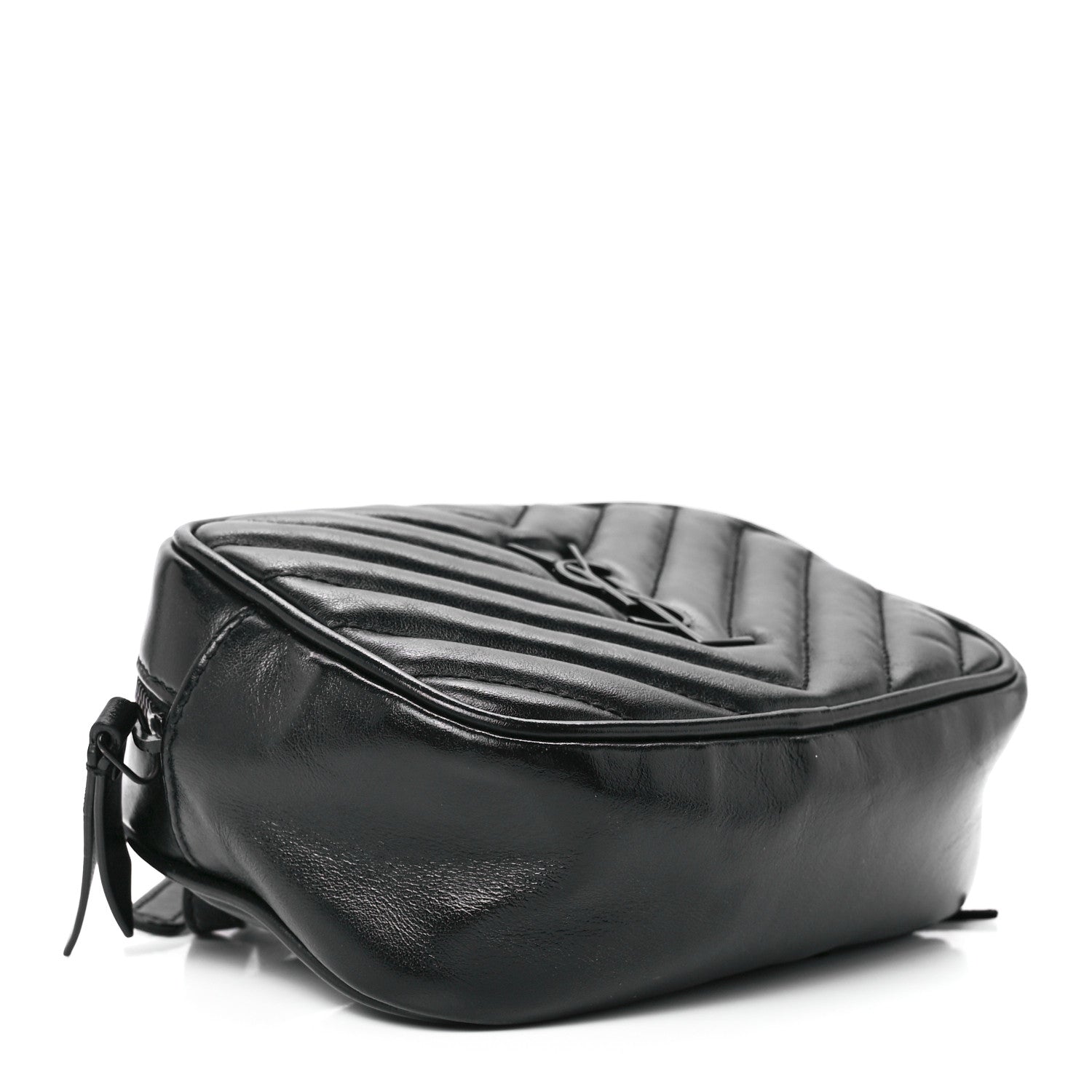 Saint Laurent Calfskin Matelasse Monogram Lou Belt Bag Black 4 of 12
