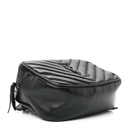 Saint Laurent Calfskin Matelasse Monogram Lou Belt Bag Black 4 of 12