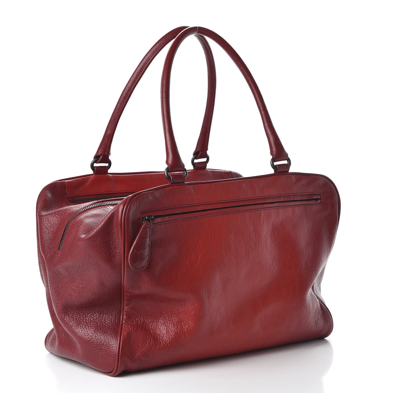 Bottega Veneta Madras Goatskin Sfumato Heritage Brera Bright Red 3 of 9
