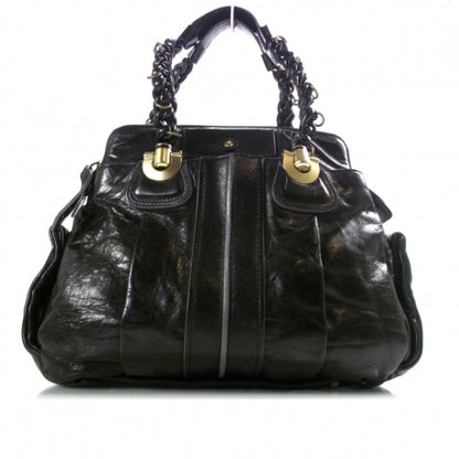 Chloe Leather Heloise Satchel Black 1 of 11