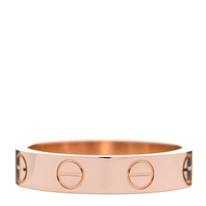 Cartier 18K Pink Gold 3.5mm LOVE Wedding Band Ring 48 4.5 3 of 4