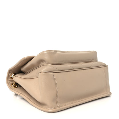 Saint Laurent Lambskin Matelasse Monogram Medium Niki Chain Satchel Dark Beige 3 of 11