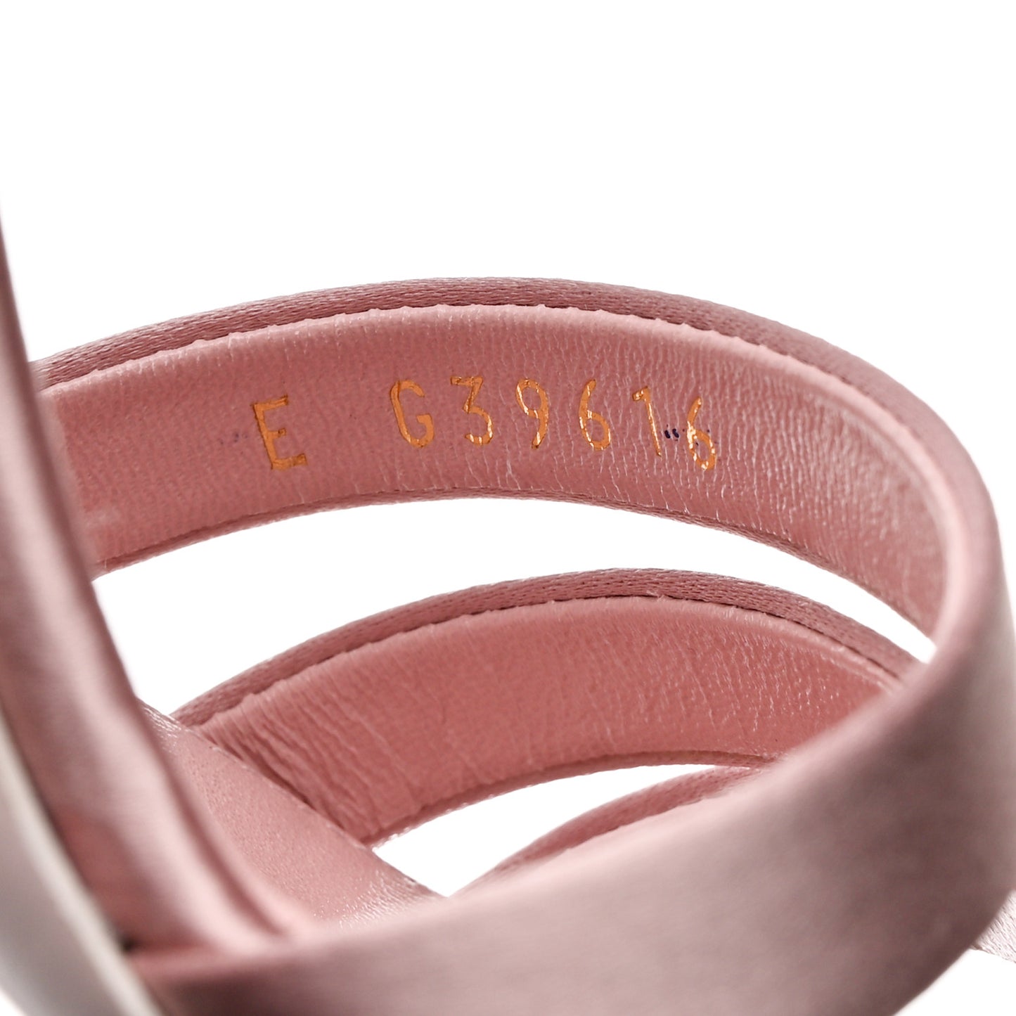 Satin Pearl Sandals 36 Light Pink