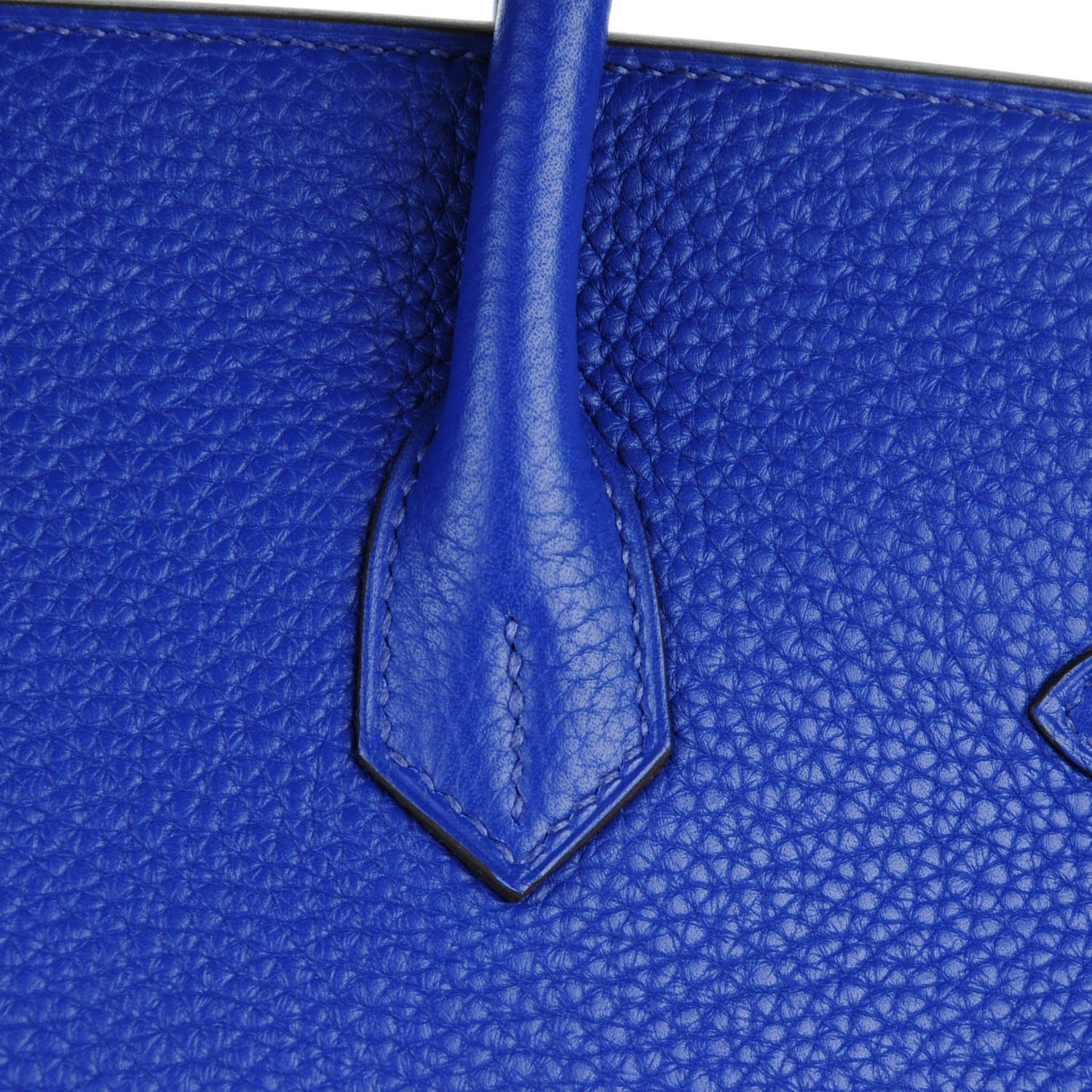 Hermes Taurillon Clemence Birkin 35 Bleu Electrique 27 of 27