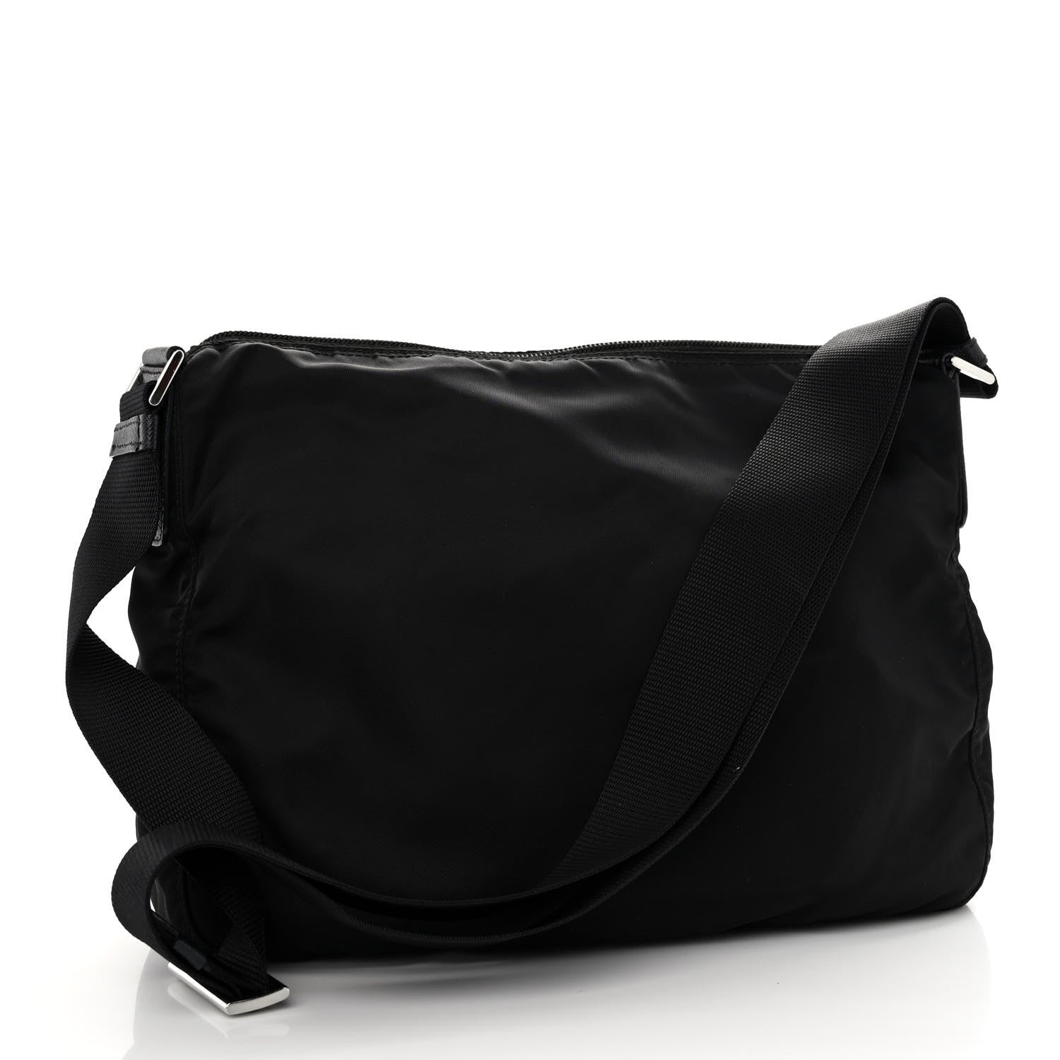 Prada Tessuto Nylon Saffiano Messenger Black 3 of 11