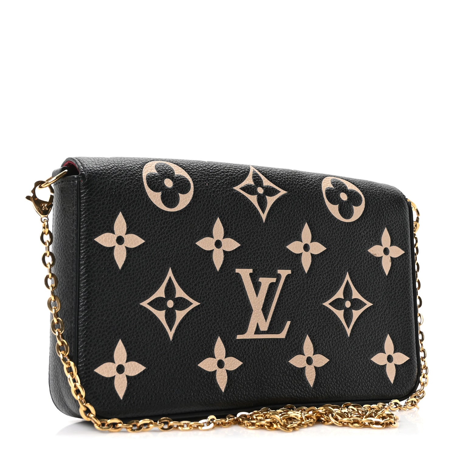 Louis Vuitton Empreinte Monogram Giant Felicie Pochette Black Beige 4 of 10