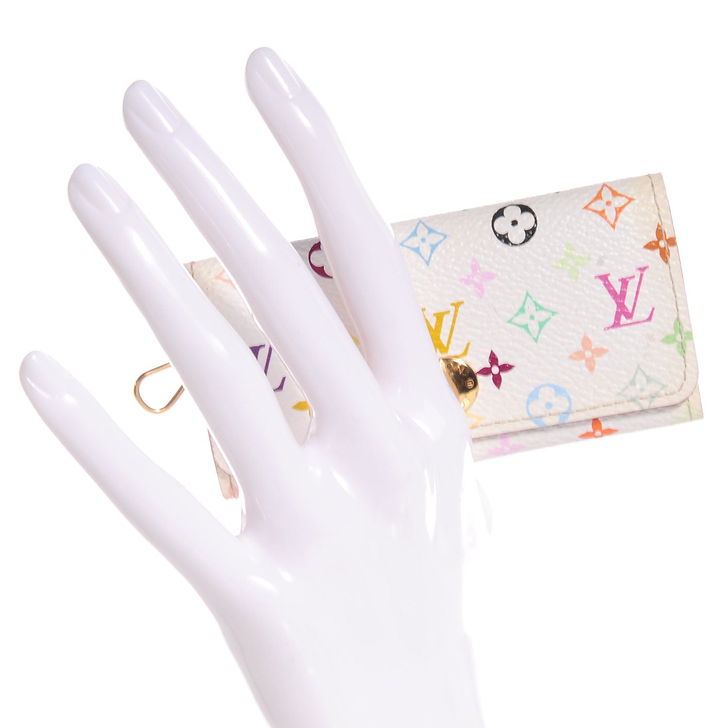 Louis Vuitton Monogram Multicolor Multicles 4 Key Holder White 2 of 8