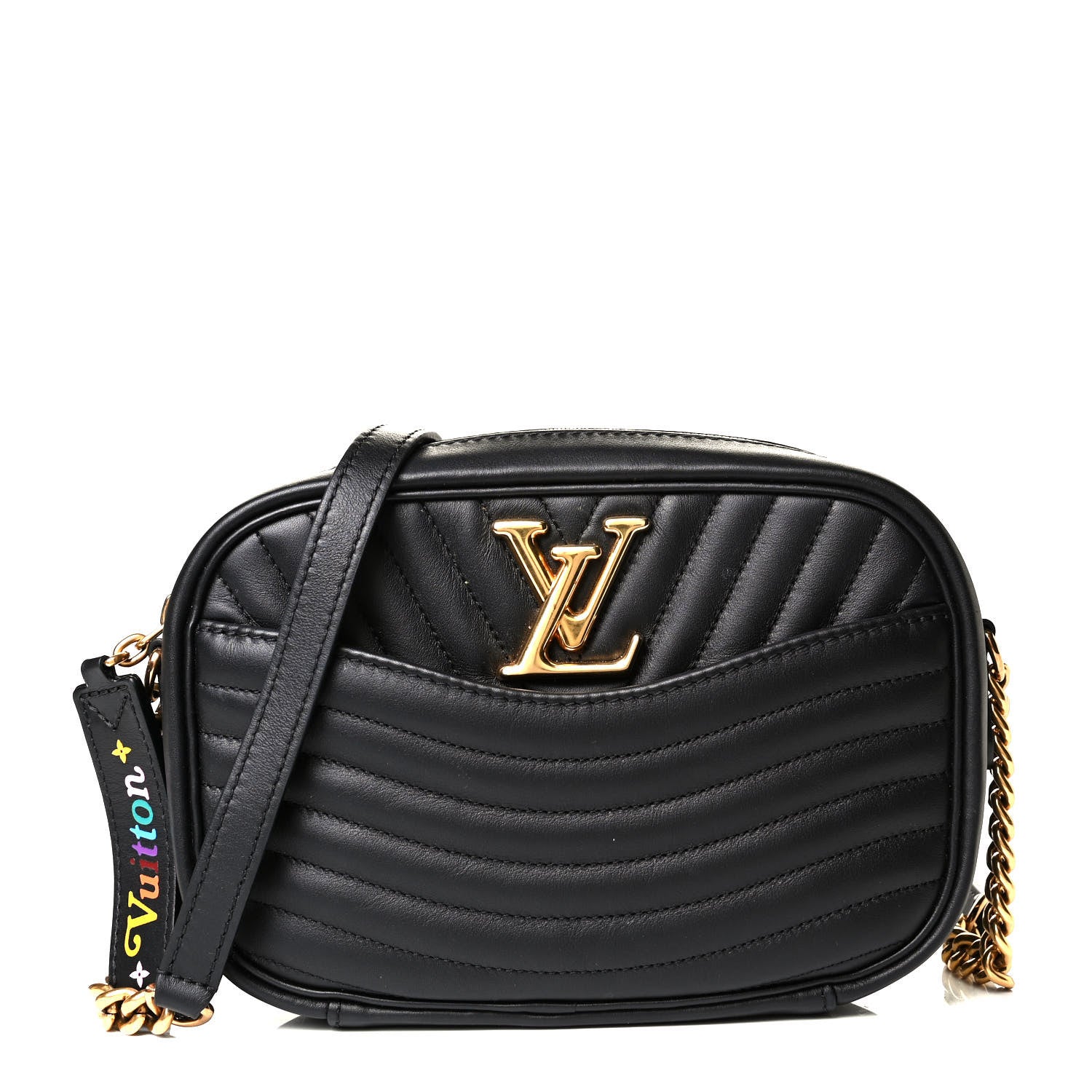 Louis Vuitton Calfskin New Wave Camera Bag Black 1 of 5