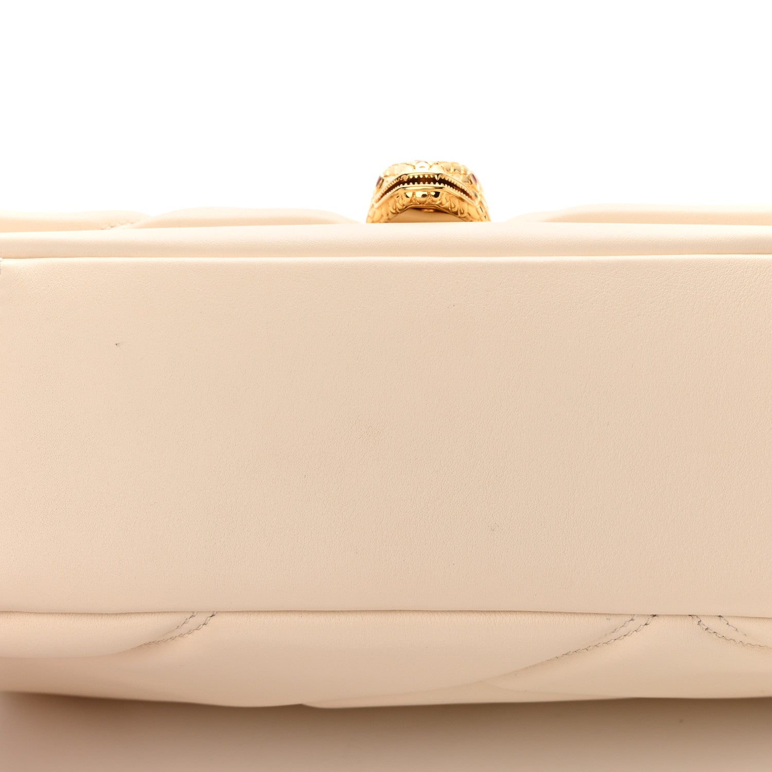 Bulgari Calfskin Matelasse Mini Serpenti Cabochon Crossbody Bag Ivory Opal 19 of 23
