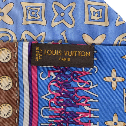 Louis Vuitton Silk Monogram Map Bandeau 3 of 5