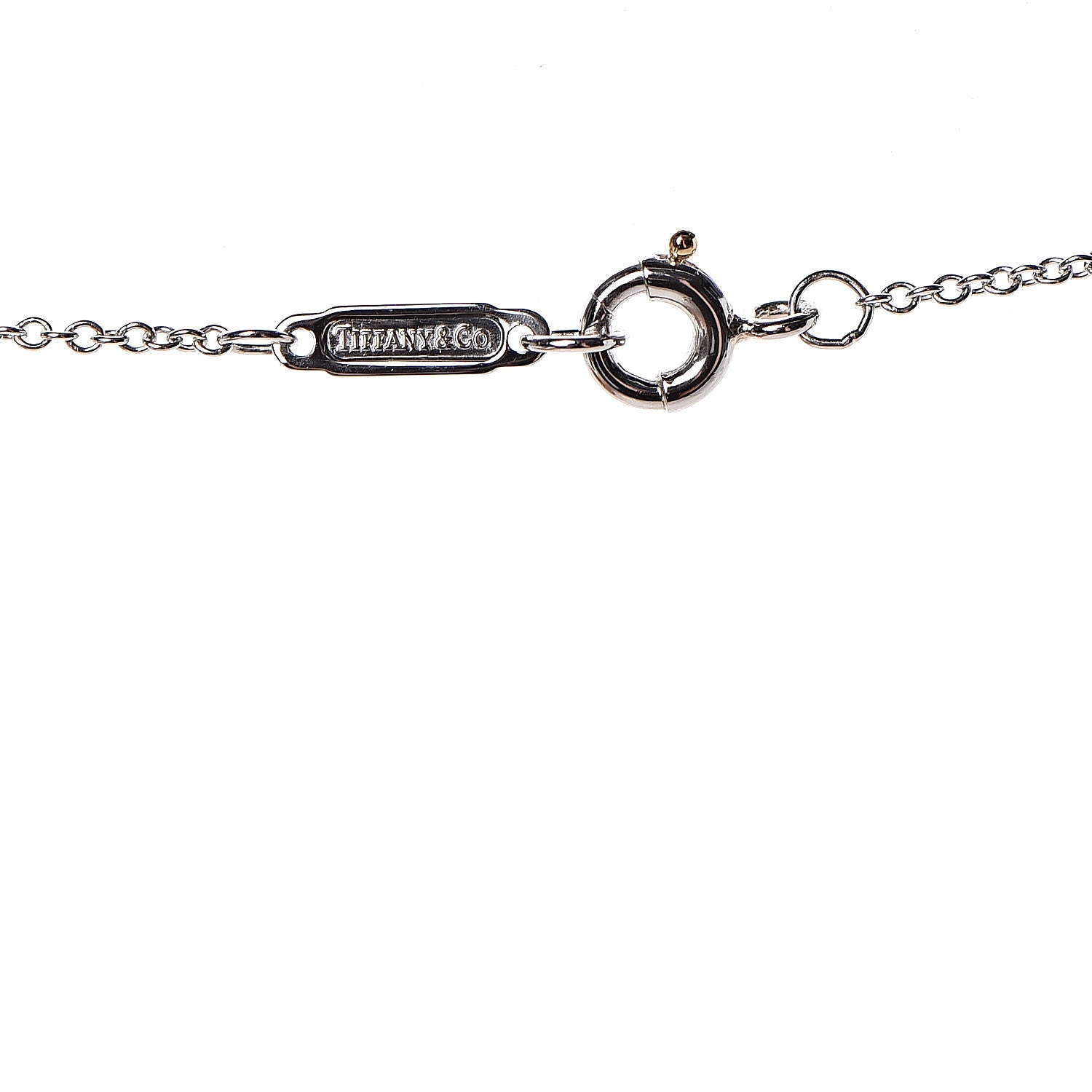 Tiffany Platinum Diamond Blue Sapphire Bubble Pendant Necklace 6 of 8