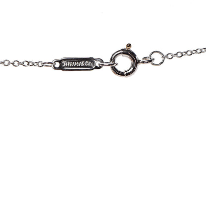 Tiffany Platinum Diamond Blue Sapphire Bubble Pendant Necklace 6 of 8