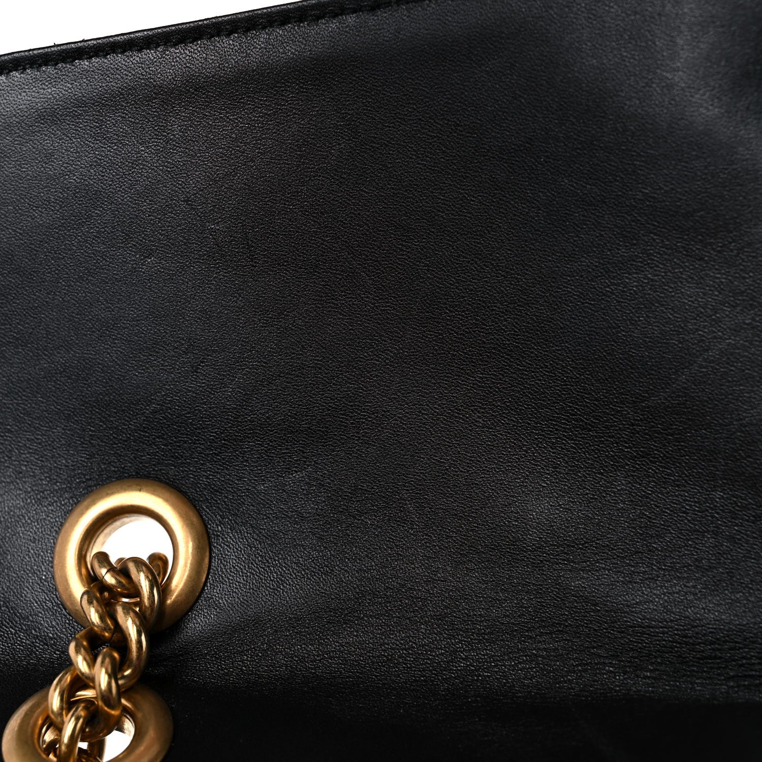 Gucci Calfskin Matelasse Medium GG Marmont Shoulder Bag Black 15 of 21