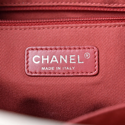 Chanel Woven Straw Raffia Small Deauville Tote Pink 6 of 17