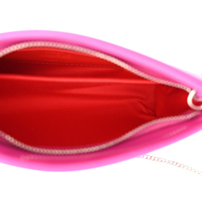 Christian Louboutin Patent Small Loubi Twist Zip Chain Clutch Bag Bolerose 6 of 10