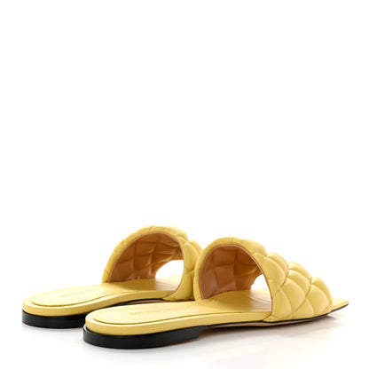 Bottega Veneta Nappa Matelasse Padded Flat Sandals 40 Pear 4 of 9