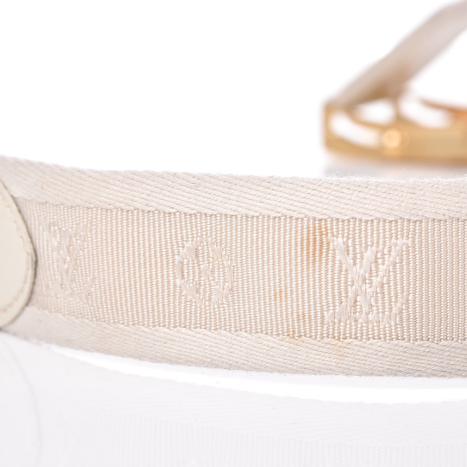 Louis Vuitton Canvas Monogram LV Cut Belt 80 32 White 6 of 8