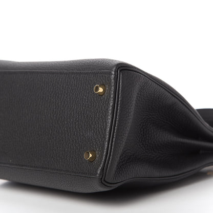 Hermes Togo Kelly Retourne 28 Black 7 of 10