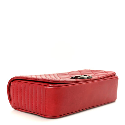 Chanel Glazed Calfskin Quilted Small Coco Boy Flap Red 4 of 10