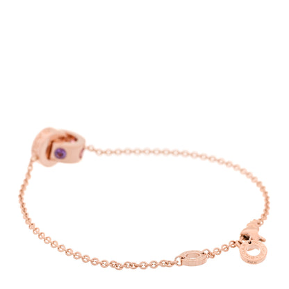 Bulgari 18K Rose Gold Amethyst Pink Tourmaline Roman Sorbets Bracelet SM 2 of 5
