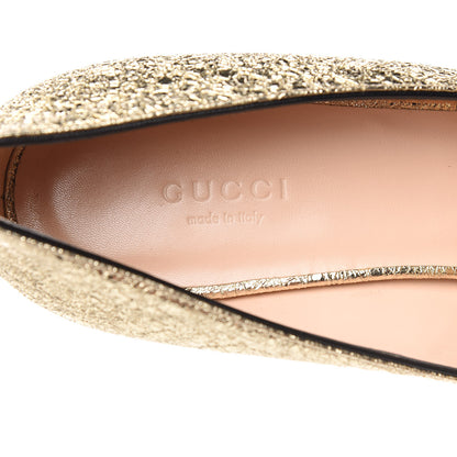 Gucci Galassia GG Marmont Fringe 50mm Loafer Pumps 39 Platino 10 of 12