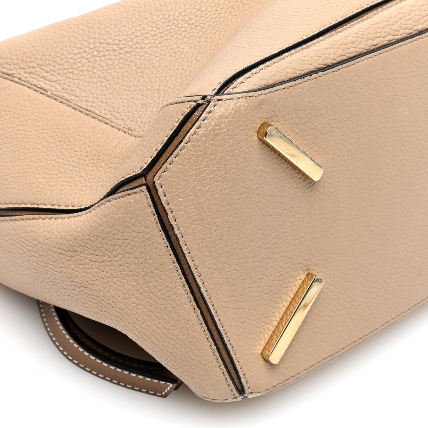 Calfskin Medium Puzzle Bag Sand Mink