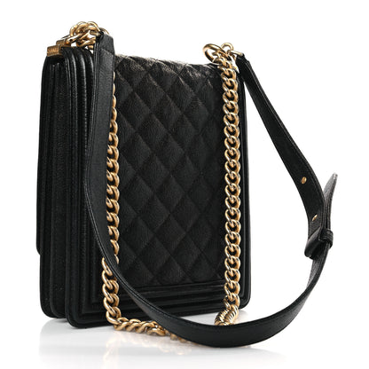 Chanel Caviar Quilted North South Boy Flap Black 3 of 9