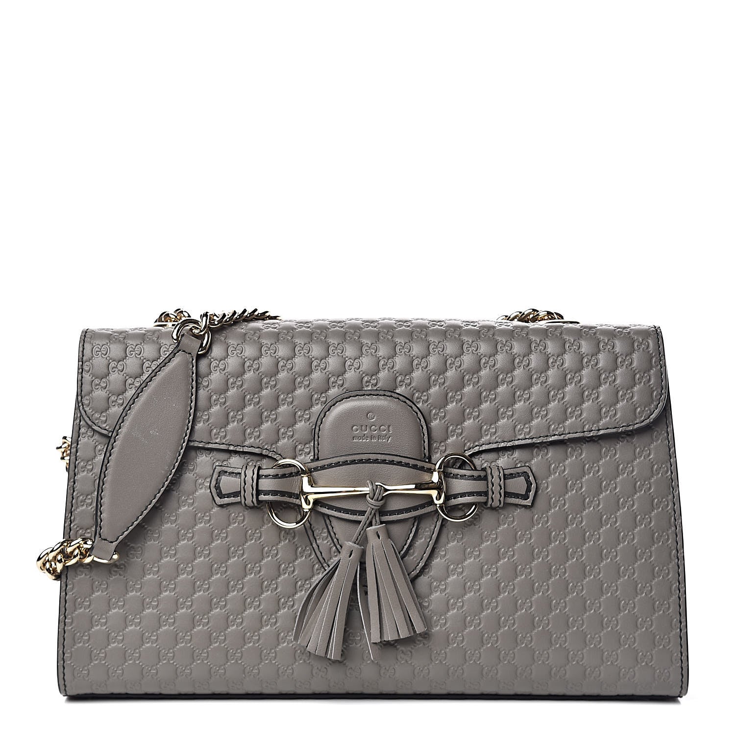 Gucci Soft Microguccissima Medium Emily Chain Shoulder Bag Loess 1 of 15