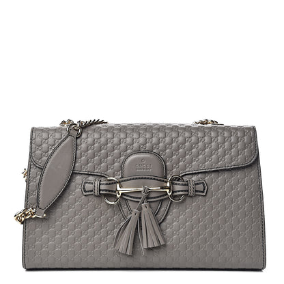 Gucci Soft Microguccissima Medium Emily Chain Shoulder Bag Loess 1 of 15
