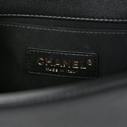 Chanel Calfskin Quilted Small Boy Flap Black 6 of 10