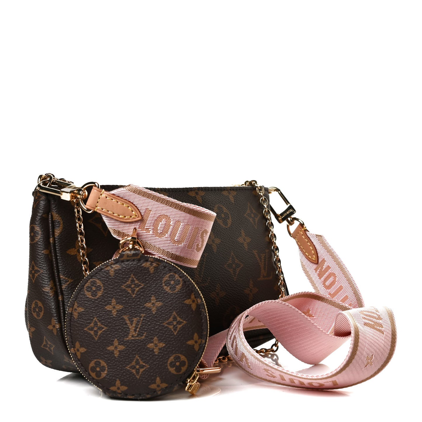 Monogram Multi Pochette Accessories Rose Clair