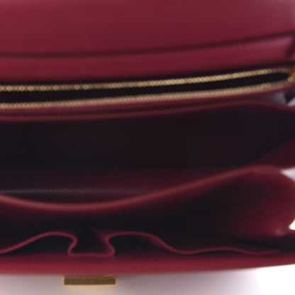 Celine Box Calfskin Medium Classic Box Flap Bag Raspberry 5 of 9