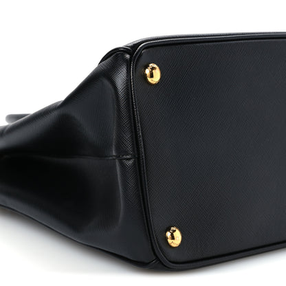 Prada Saffiano Lux Medium Galleria Double Zip Tote Black 10 of 11
