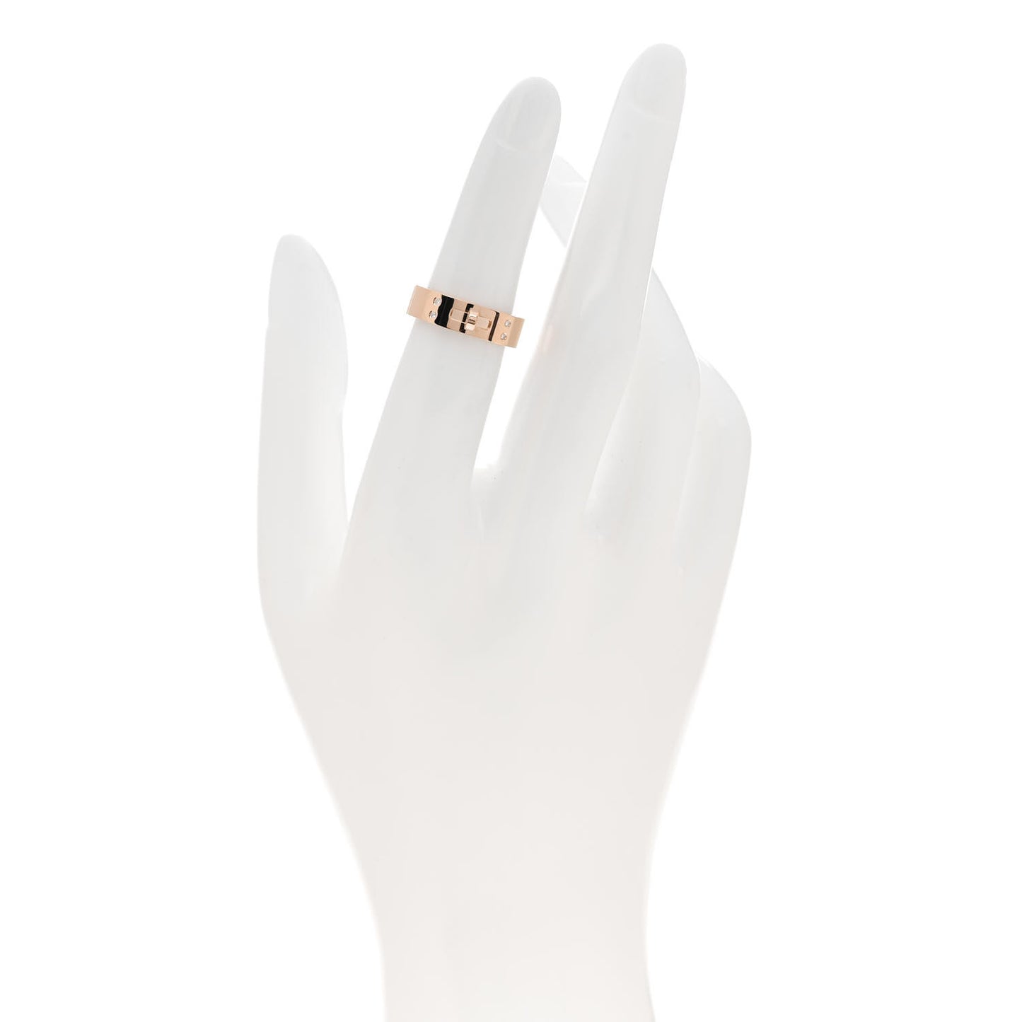 18K Rose Gold Diamond PM Kelly Ring 50 5.25