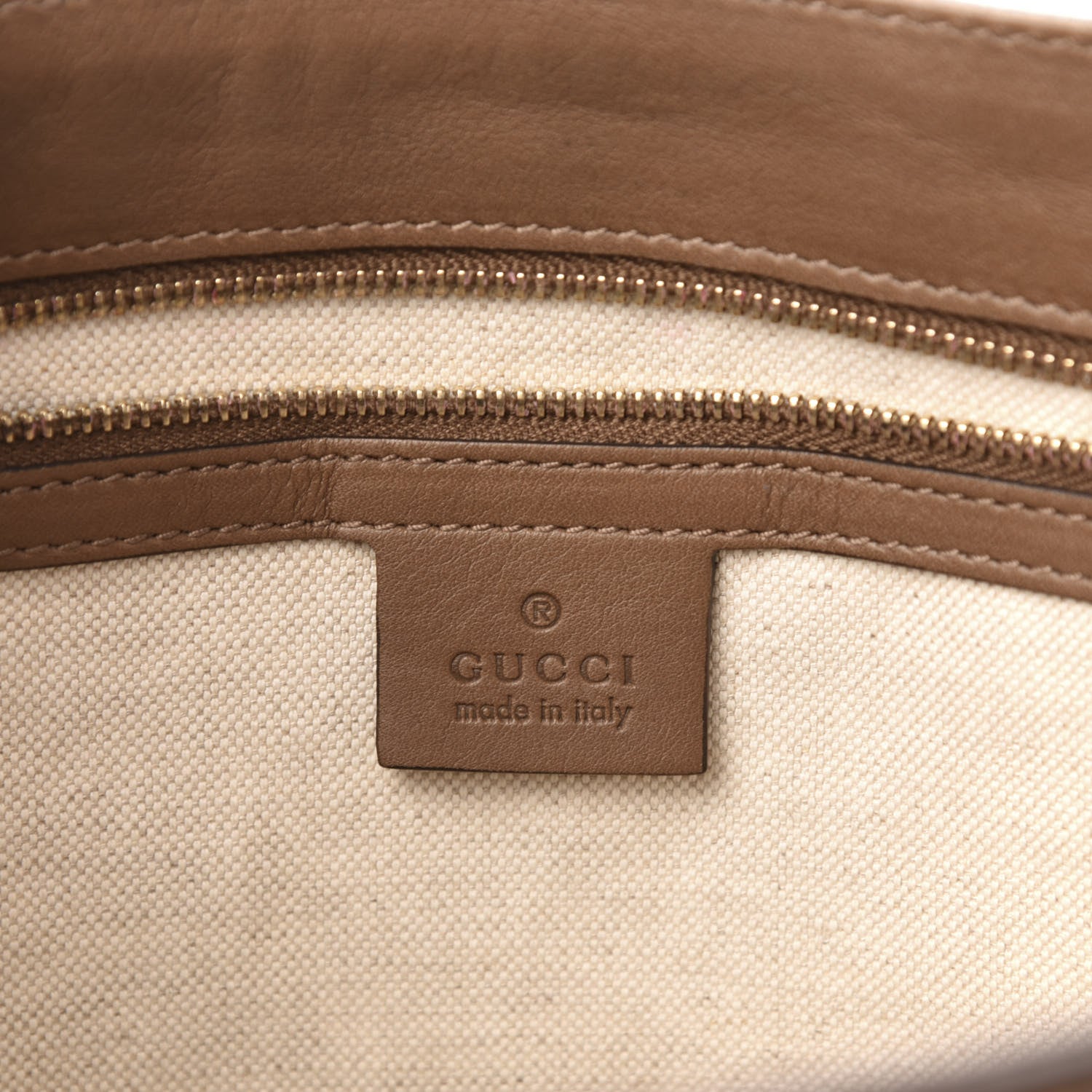 Gucci GG Supreme Monogram Margaux Calfskin Small Nice Tote Beige Ebony Acero 7 of 12
