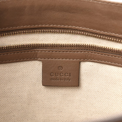 Gucci GG Supreme Monogram Margaux Calfskin Small Nice Tote Beige Ebony Acero 7 of 12