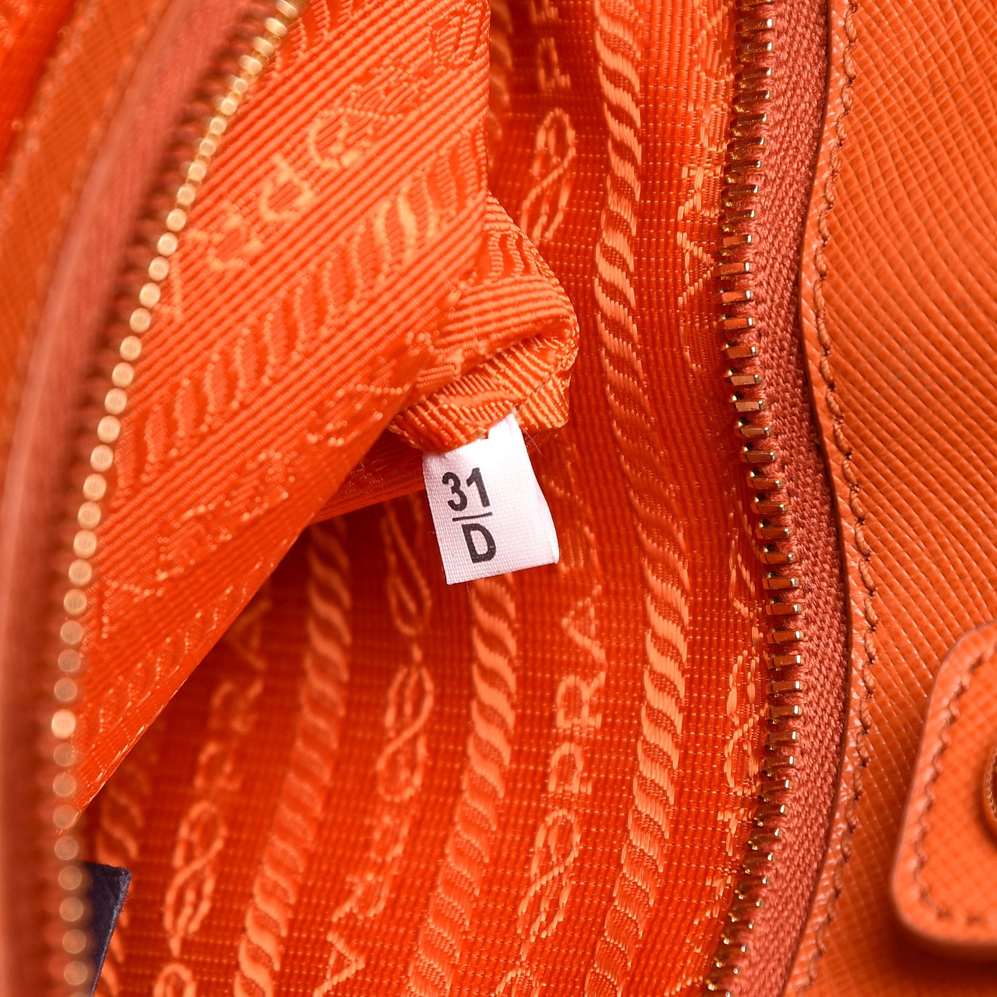 Saffiano Lux Top Handle Tote Papaya