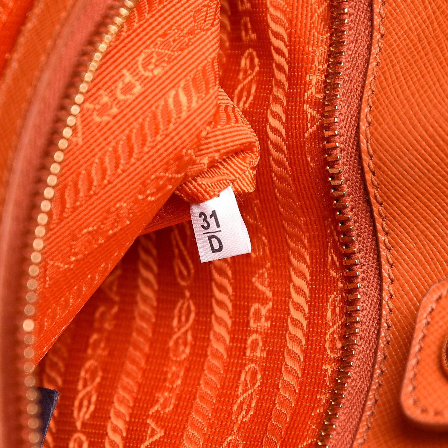 Prada Saffiano Lux Top Handle Tote Papaya 8 of 25