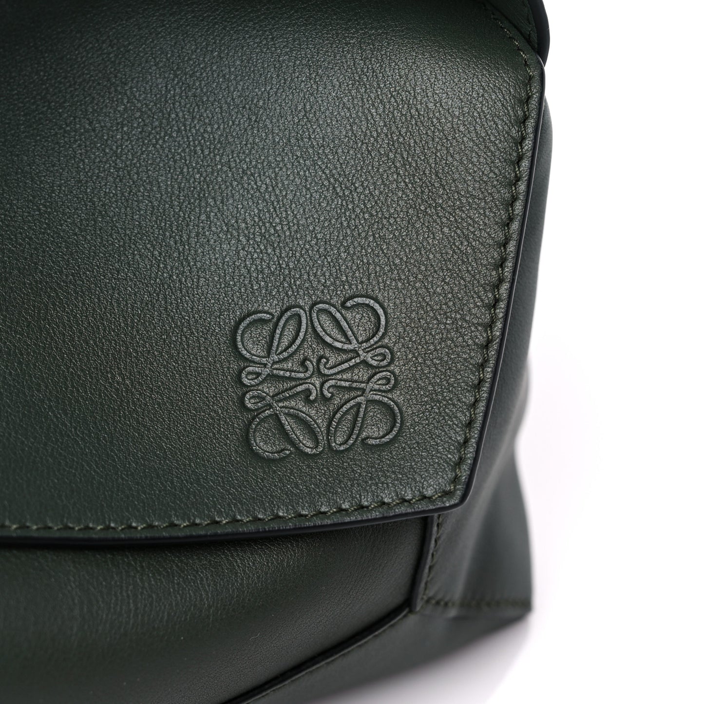 Calfskin Puzzle Hobo Avocado