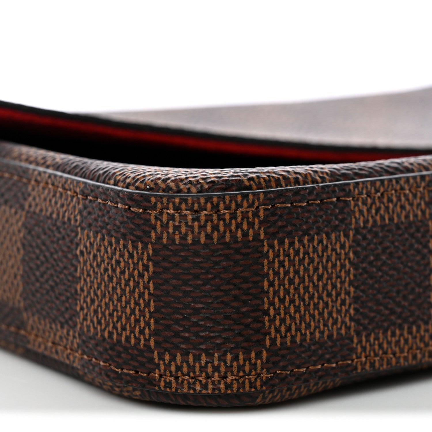 Louis Vuitton Damier Ebene Pochette Felicie Chain Wallet 8 of 11