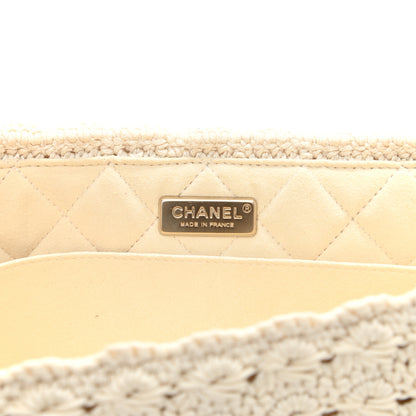 Chanel Crochet Camellia Small Flap Ivory 6 of 14
