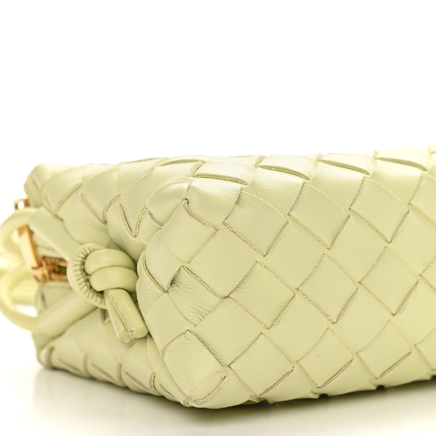 Nappa Intrecciato Mini Loop Camera Bag Lemon Washed