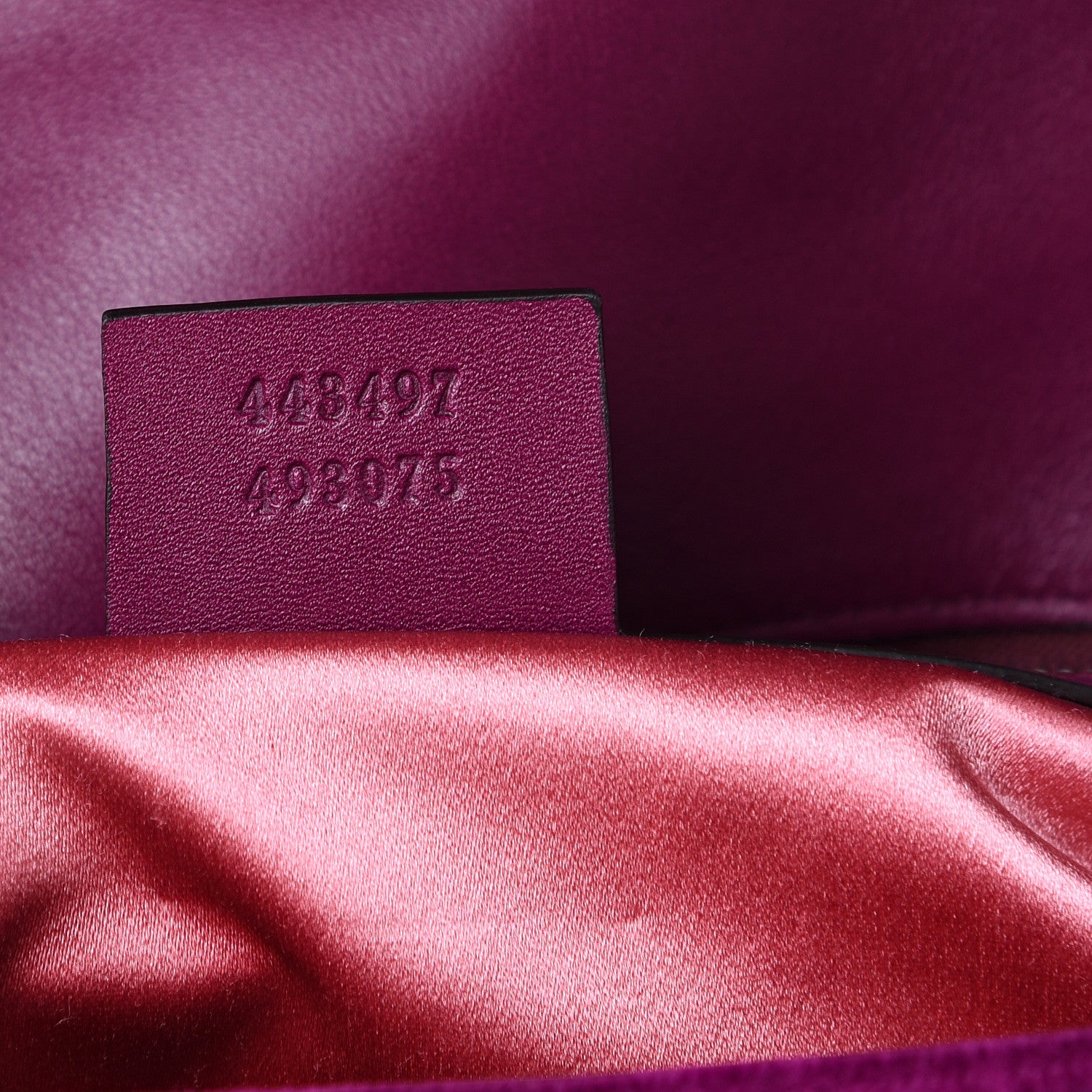Gucci Velvet Matelasse Small GG Marmont Shoulder Bag Fuchsia Violet Cyclamen 6 of 9