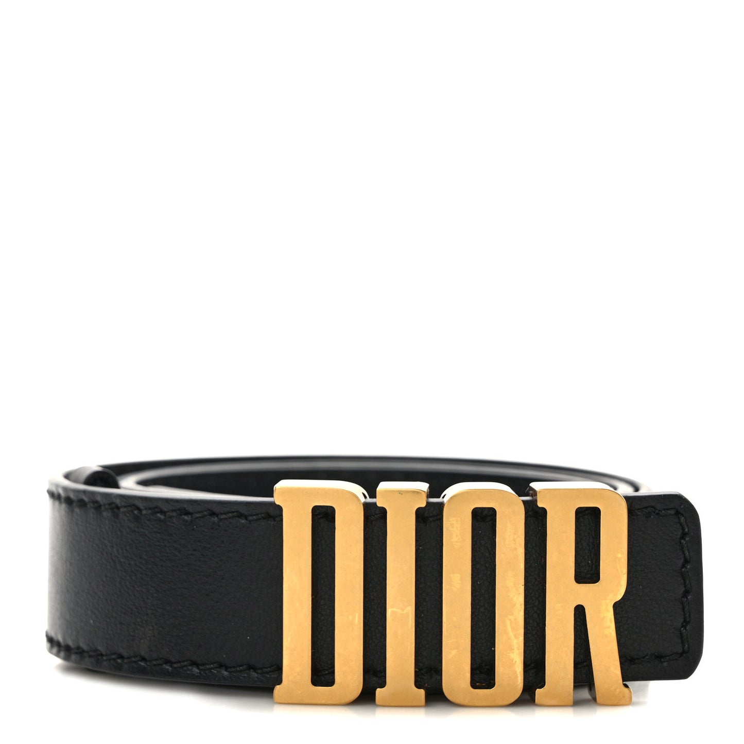 Calfskin D Fence Belt 75 30 Black