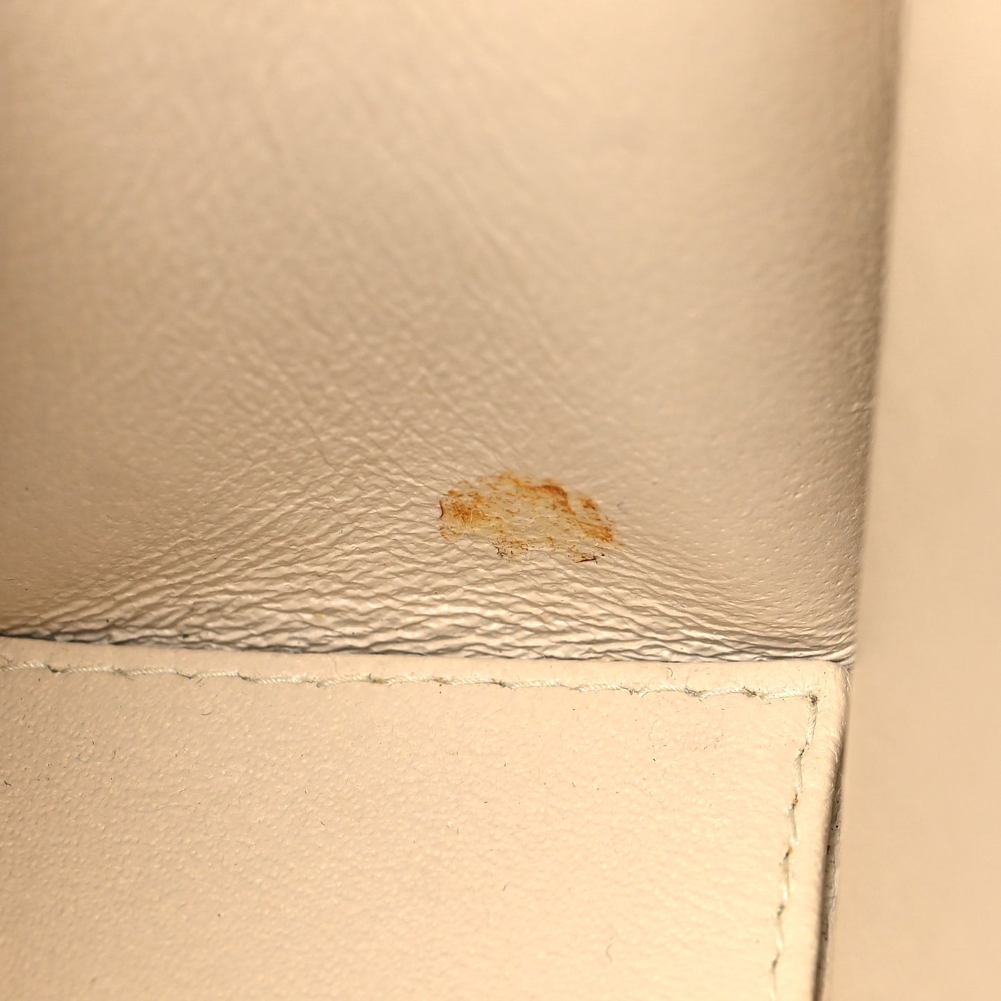 Lambskin Quilted Small Single Flap White