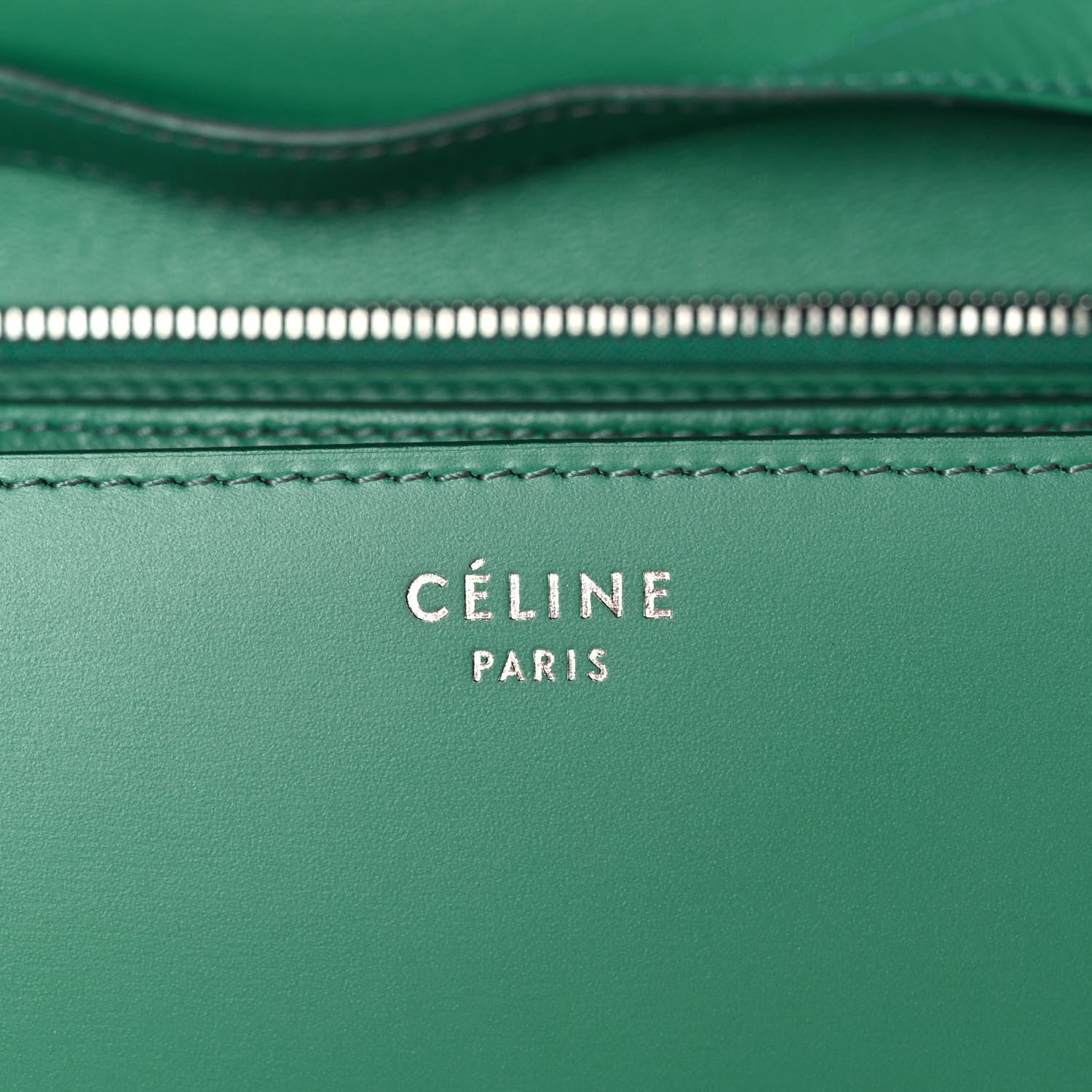 Celine Box Calfskin Classic Box Medium Flap Bag Pop Green 7 of 12