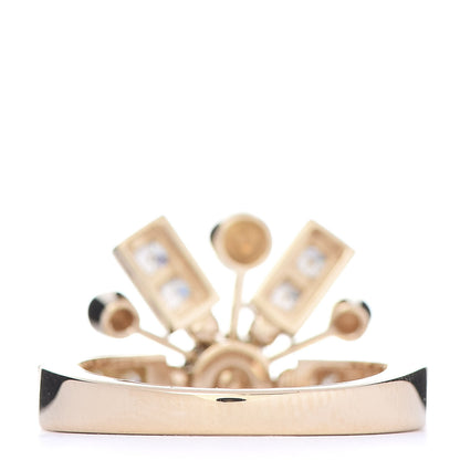 Bulgari 18K Yellow Gold Diamond Astrale Fireworks Ring 53 6.25 3 of 6